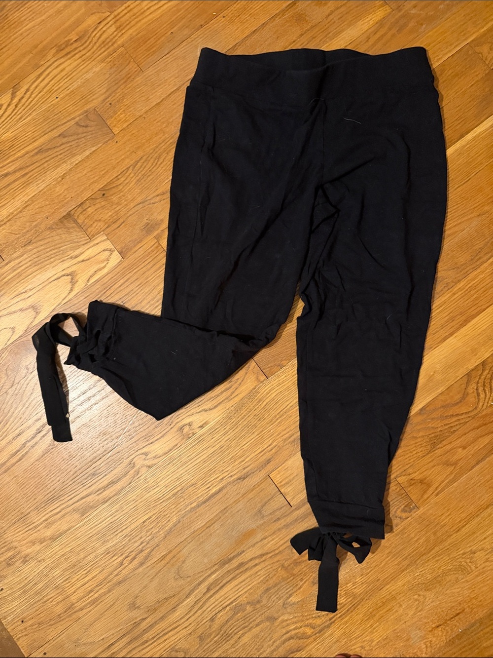torrid Black Tie-Hem ankle bow Leggings